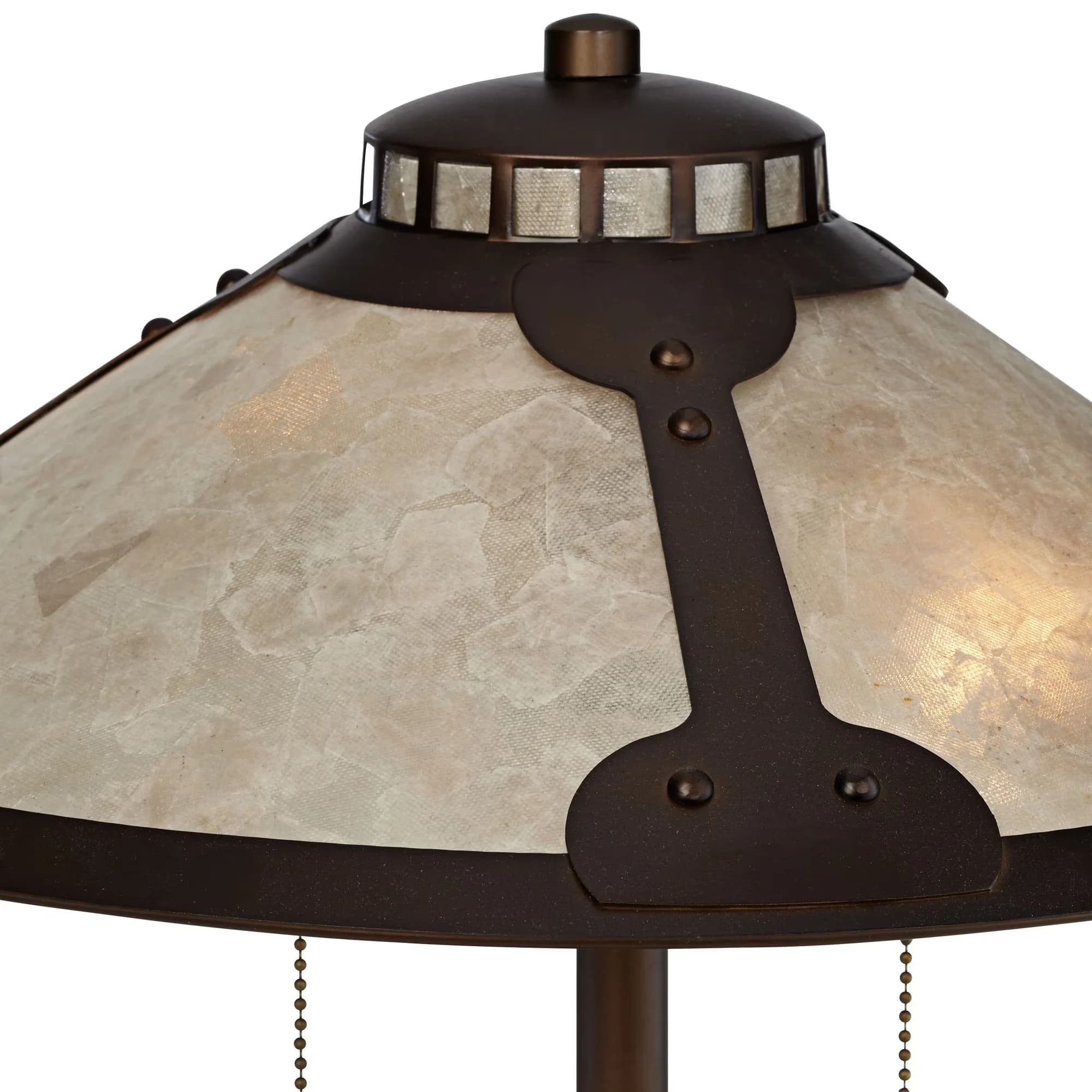 Professional Desk Lamp with Usb Port, Samuel Industrial 20" High Rubbed Bronze - Metal Brown for Living Room, Bedroom Model 0961CA