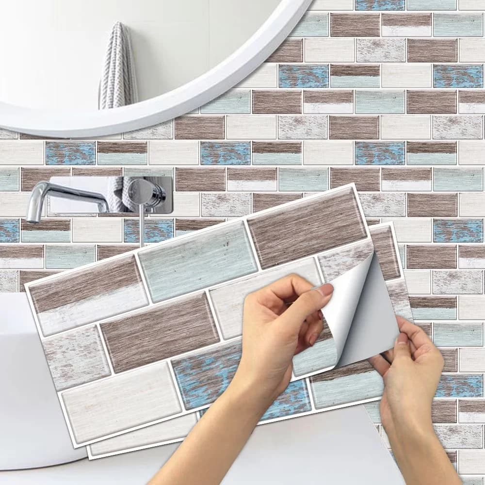Professional Wallpaper Wall Decals Wall Covering with Stain Resistant - Brown Vinyl Model CBF320