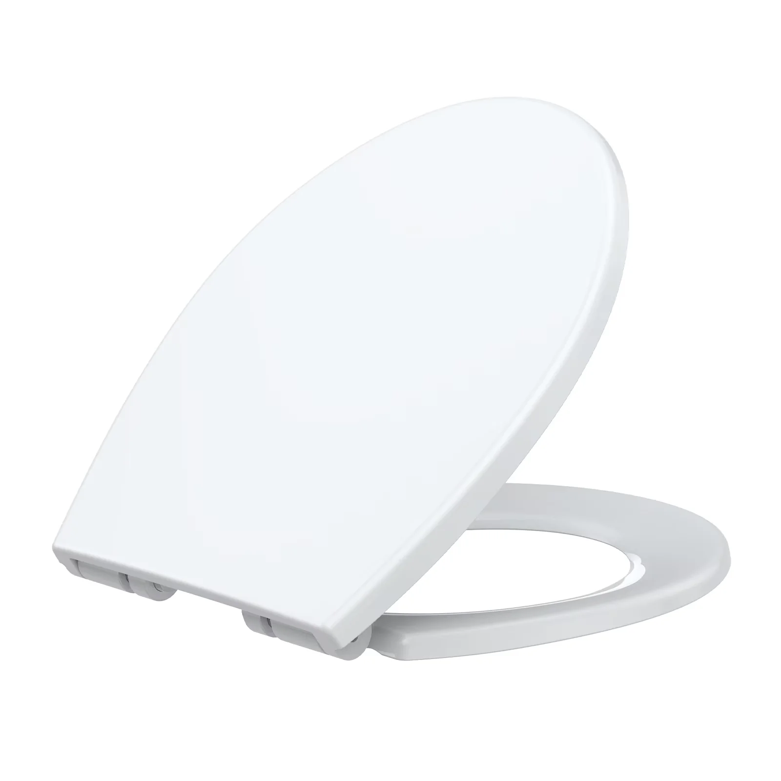 Classic Toilet Seats And Lid with Quick Release, Soft Close - White Polypropylene Model 4D6CC5