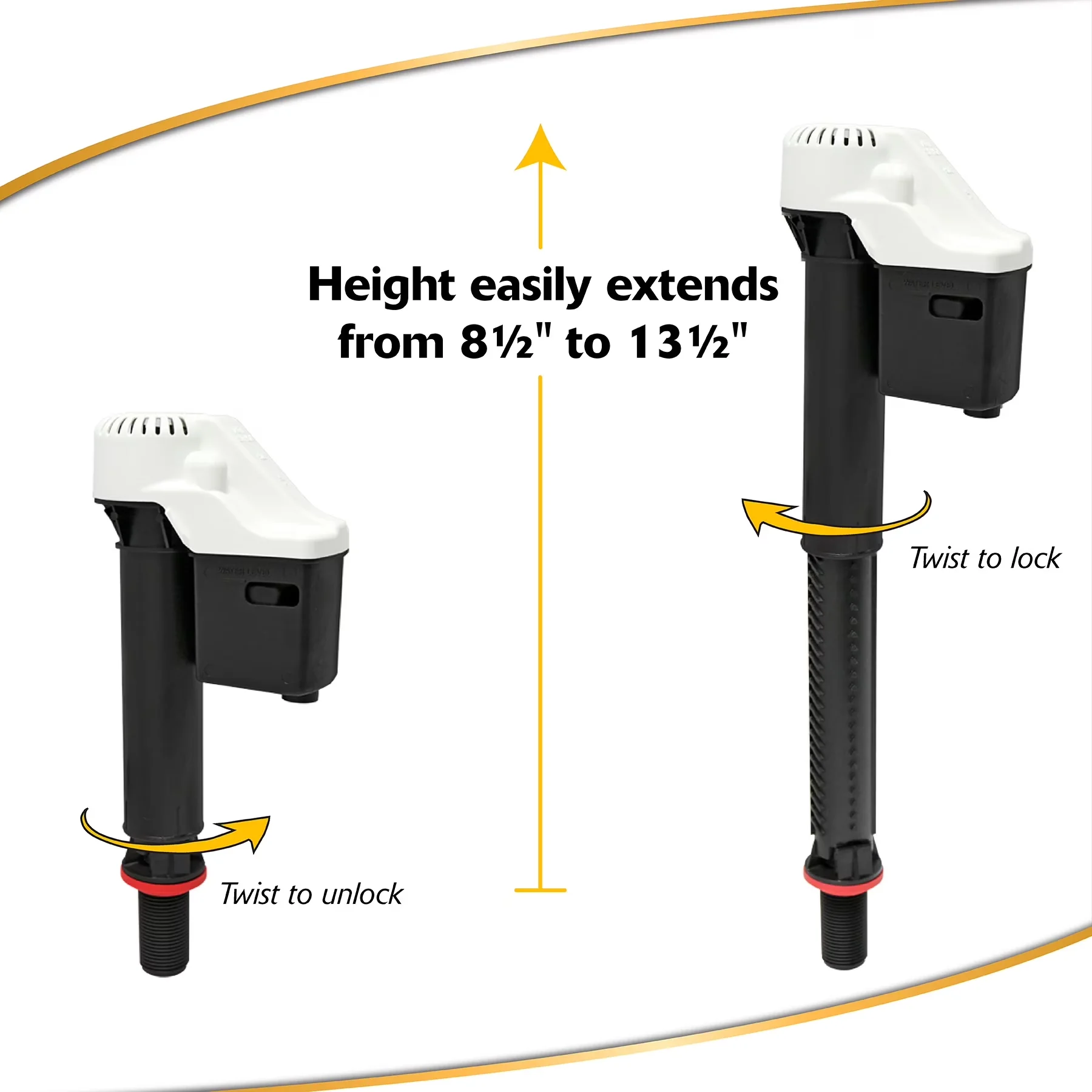 Versatile Bathroom Renovation with Adjustable, High Efficiency, Easy To Install - Model 21D4A4