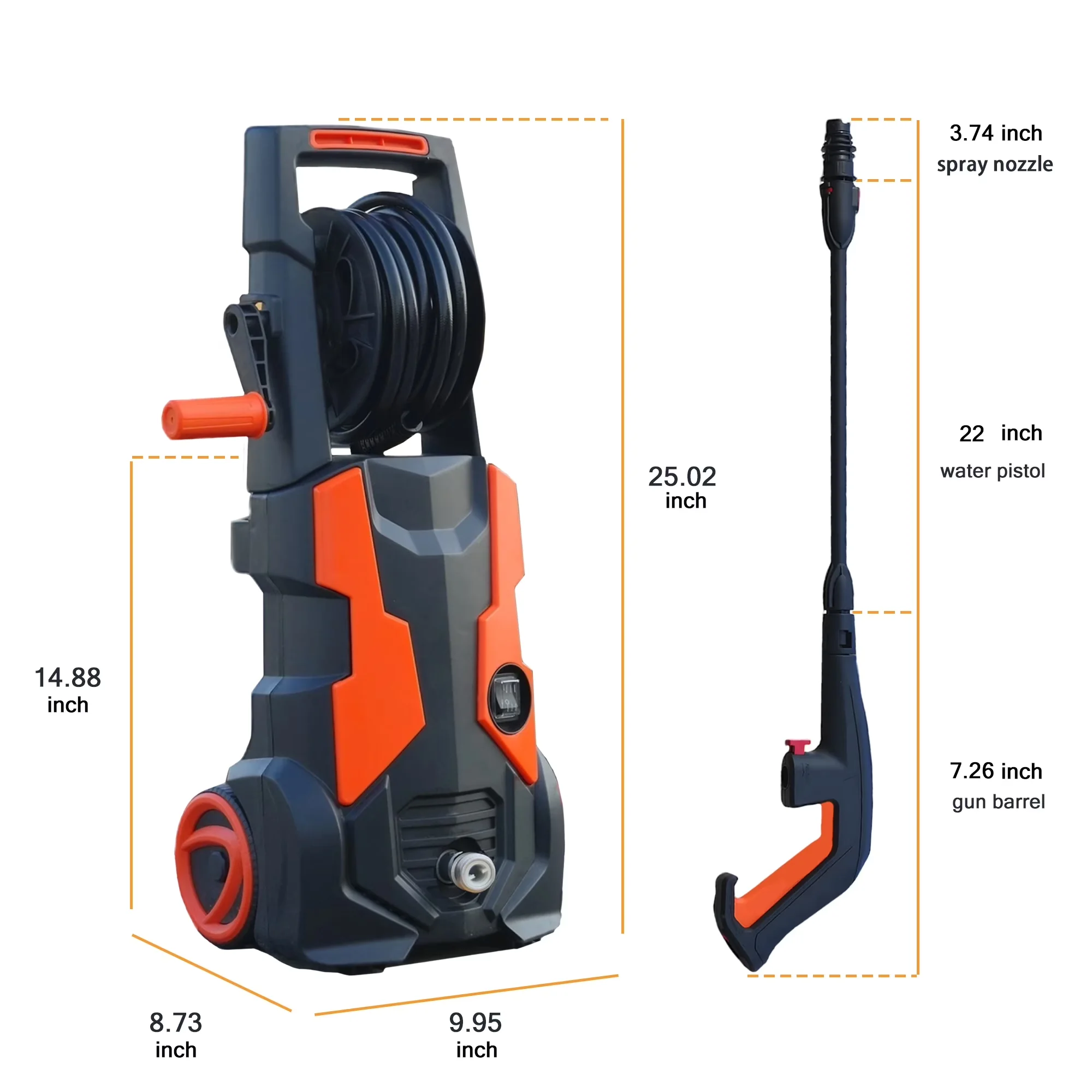 Versatile Pressure Washer with Quick Connect Tips, Electric, 5 Quick Connect Nozzles - Model C53E3D