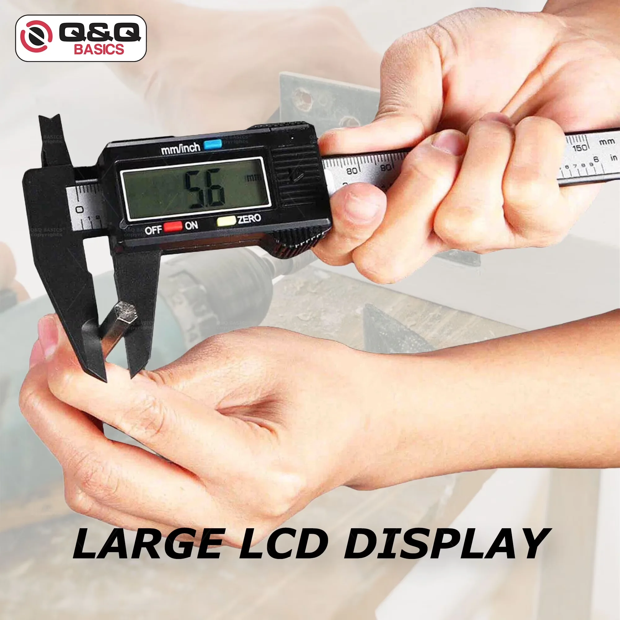 Measuring Layout Quality with Easy To Read, Durable, Lightweight - Plastic Carbon Fiber 6" Model 918B34