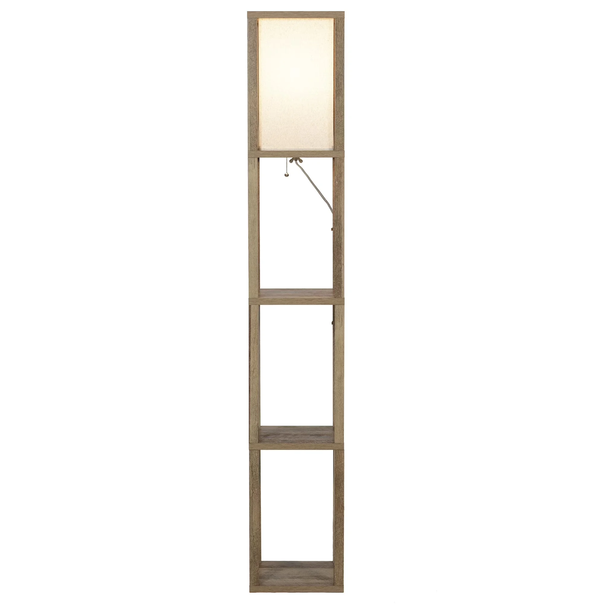 Essential Floor Lamp with Incandescent, Modern - Brown Mdf, Paper, Plastic, Pvc Model F54903