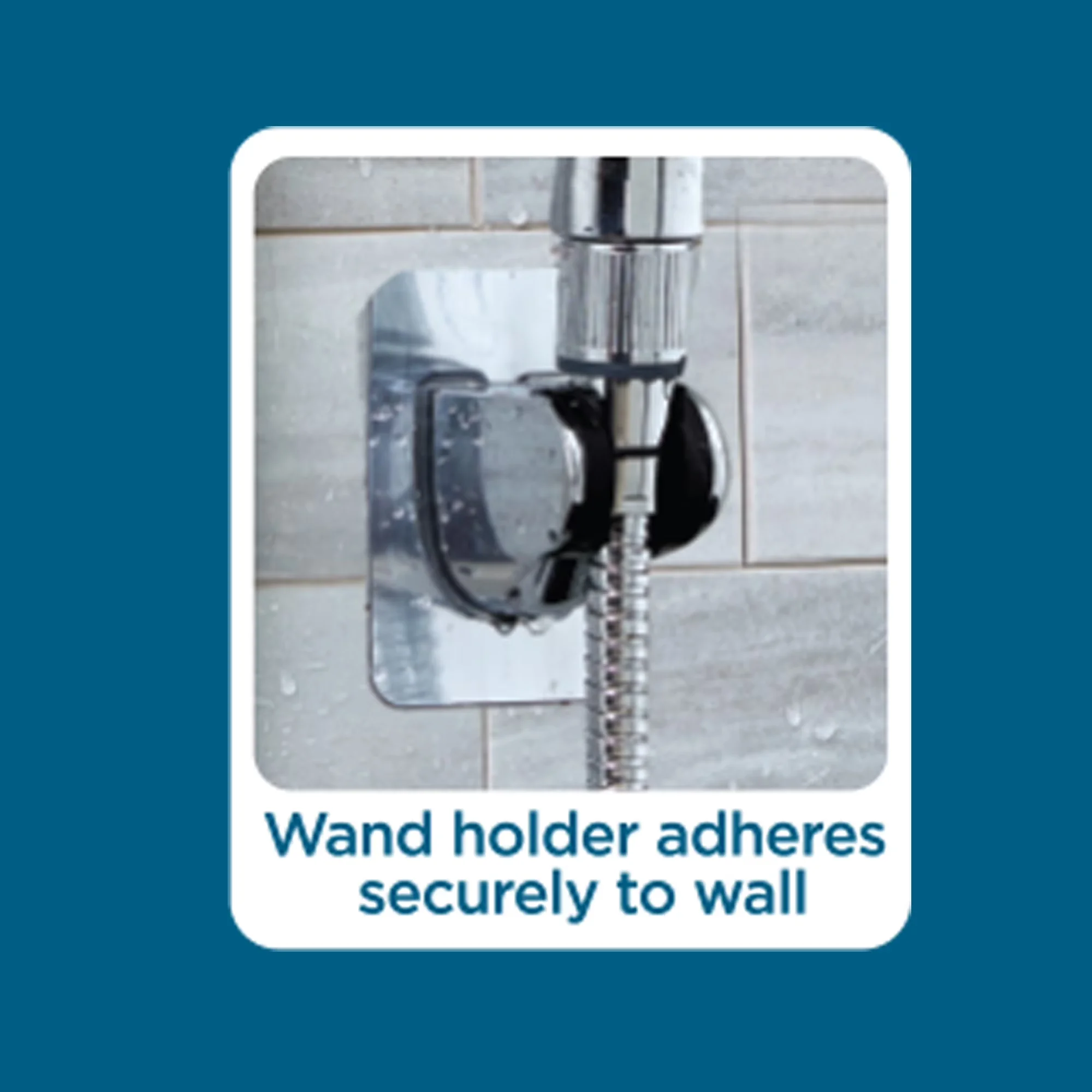 Reliable Shower Head with Universal, Handheld, Simple Installation - Silver Acrylonitrile Butadiene Styrene / Stainless Steel Model 43799C