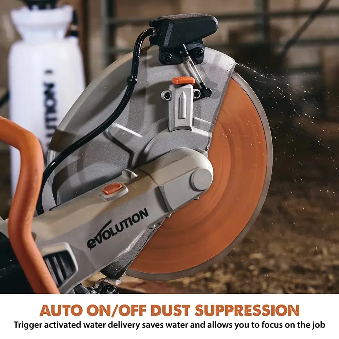 Durable Power Saw with Automatic, 14” Electric Concrete - R14DCT Model 63B3CE